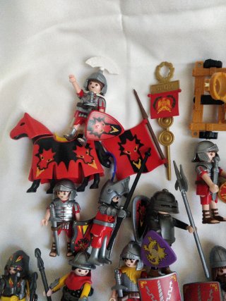 Lote Playmobil Soldados Romanos y Accesorios