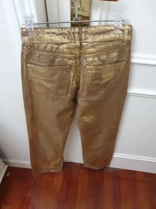 Pantalones Stradivarius Dorados Talla 32