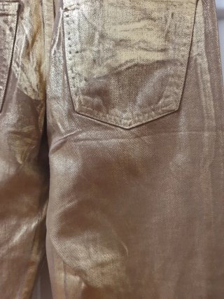 Pantalones Stradivarius Dorados Talla 32
