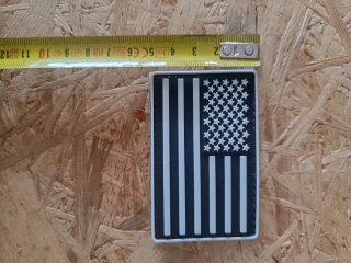 Patch PVC Bandiera USA Bassa Visibilità