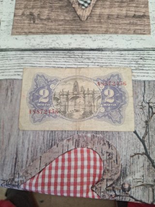 Billete 2 Pesetas República Española 1938
