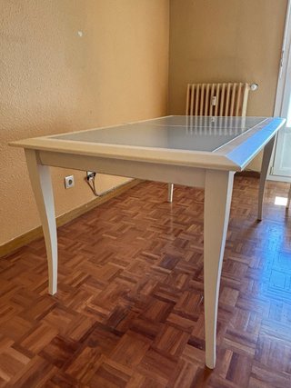 Mesa Comedor Rectangular Ampliable Blanca