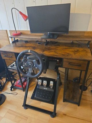 Volante Logitech G920,Pedales,Soporte,pantalla HP