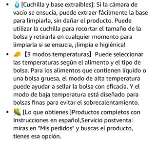Envasadora al vacío 5 en 1 · Nuevo a estrenar