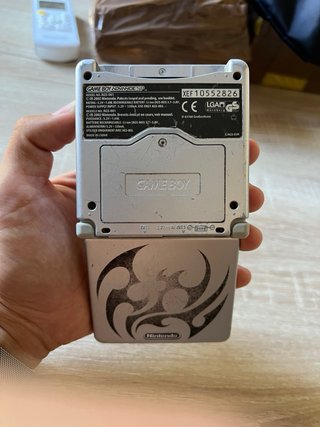 Nintendo Game Boy Advance SP Tribal Plata