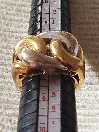 Anillo Bicolor Oro 18k