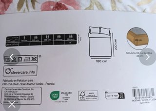 Juego Sábanas Cama 180cm Flores