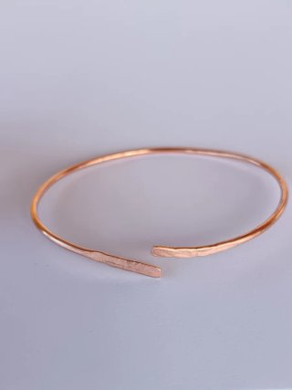 Pulsera de 100 %cobre martillado