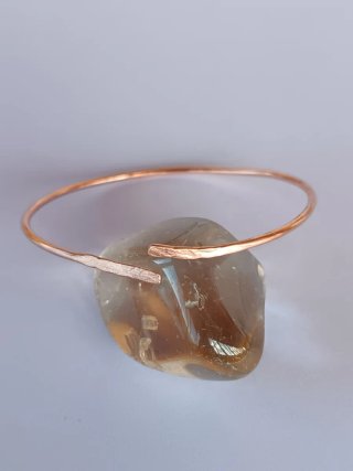 Pulsera de 100 %cobre martillado