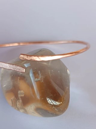 Pulsera de 100 %cobre martillado