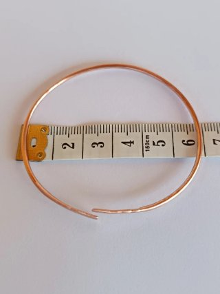 Pulsera de 100 %cobre martillado