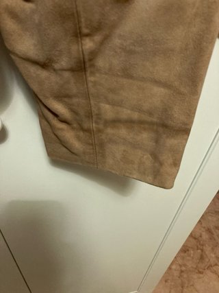 Chaqueta de ante marrón