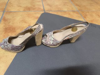 Sandalias tacón Ras multicolor