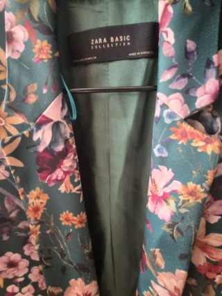 Americana Zara flores verde multicolor