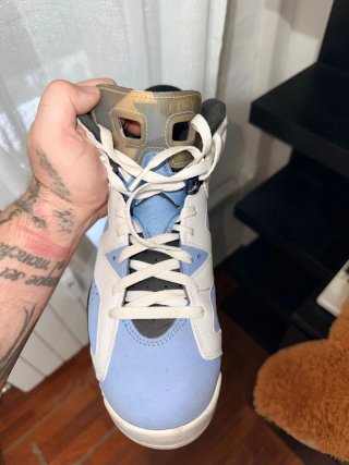 Jordan 6 Scarpa da Ginnastica Blu e Bianca