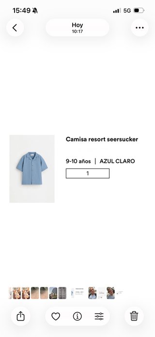 Camisa resort seersucker azul claro