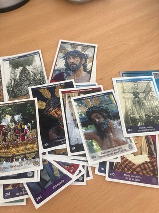 Pack 50 Cromos aleatorios Holy Cards Sevilla 2024.