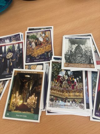 Pack 50 Cromos aleatorios Holy Cards Sevilla 2024.