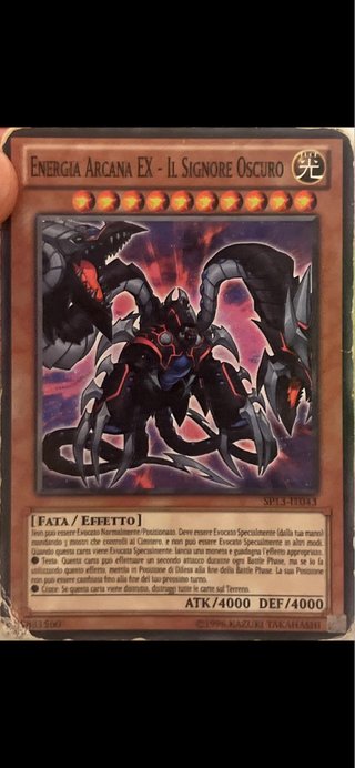 Energia Arcana EX - Il Signore Oscuro Carta Yu-Gi-