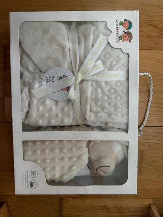 Pack Manta y Doudou Gamberritos Blanco