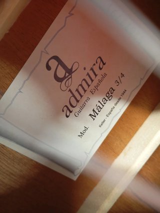 Guitarra Clásica Admira Málaga 3/4 Conservatorio