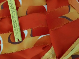 Falda y blusa flamenca tonos naranja