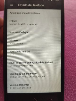 BQ Aquaris U Lite .2 sim ,android 7.11, 2+16gb.