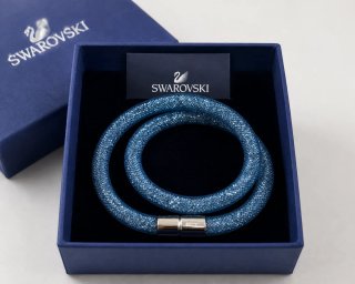Pulsera Swarovski Azul y Plateada