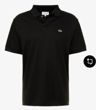 Polo Lacoste Negro Hombre