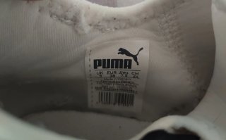 Zapatillas Puma Beige y Blancas