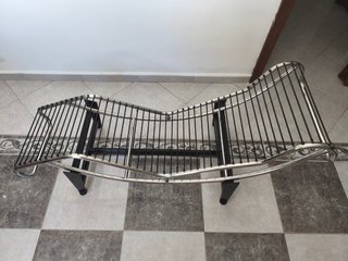 Chaise longue diseño LC4 cuero y metal