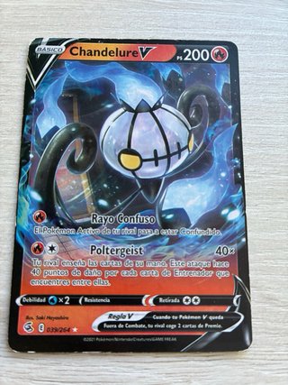 4 Cartas Pokémon V Urshifu, Cinderace, Chandelure,