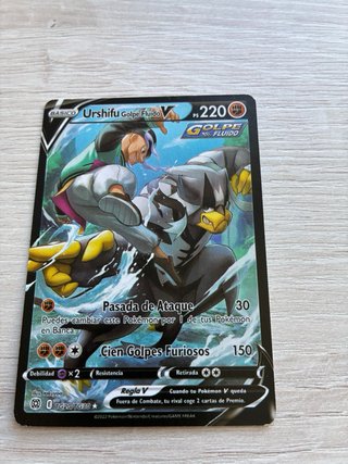 4 Cartas Pokémon V Urshifu, Cinderace, Chandelure,