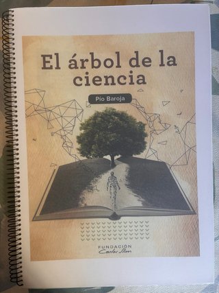Libro El arbol de la ciencia Pio Baroja escaneado
