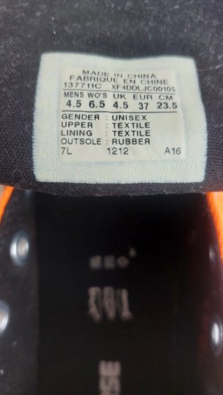 Converse All Star Arancioni Tg 37