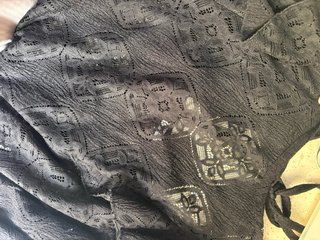 Blusa encaje volantes Encuentro negra