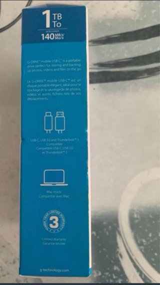 Disco Duro G-Technology 1 TB USB-C