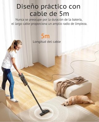 Aspirador Escoba C8 20.000Pa 600W · Nuevo
