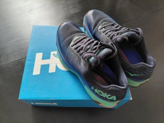 Zapatillas Hoka Trail Running Azul/Verde