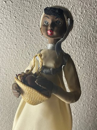 Bambola Vintage CUBA - Donna con cestino