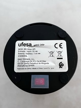 Batidora Ufesa Onyx UP! portátil