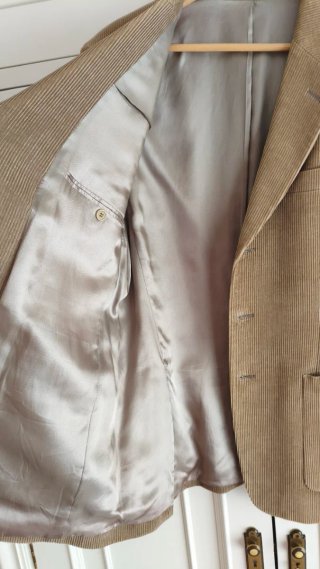 Chaqueta de pana beige