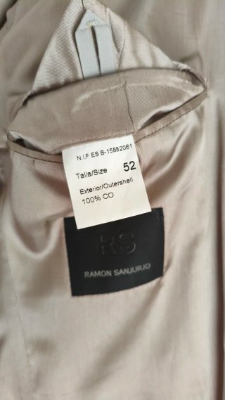 Chaqueta de pana beige