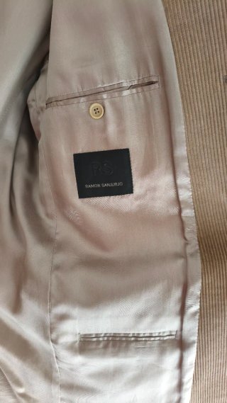 Chaqueta de pana beige