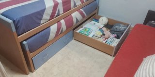 Cama nido con cajones