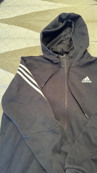 Sudadera Adidas Negra con Cremallera