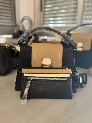 Bolso elegante y monedero mujer