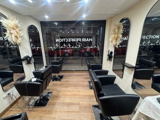 Sillas de peluquería negras (4 unidades)