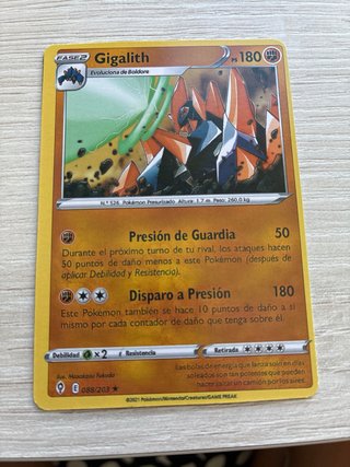 Lote 4 Cartas Pokémon V: Dodrio, Starmie, Gigalith