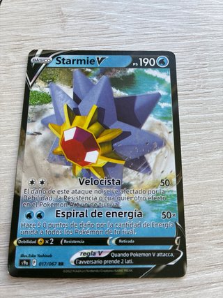 Lote 4 Cartas Pokémon V: Dodrio, Starmie, Gigalith